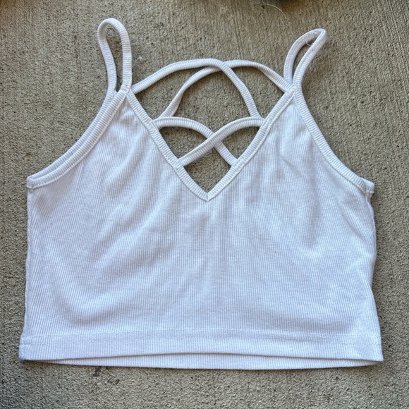 SHEIN White Ribbed Top - Picture 1 of 3